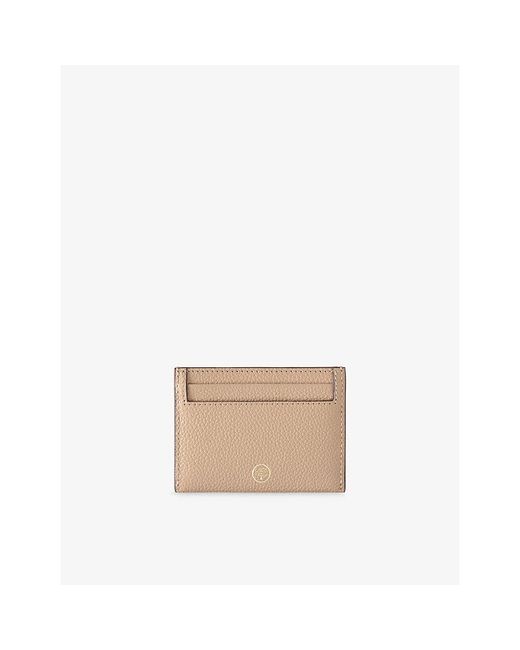Mulberry Natural Continental Grained Leather Card Holder
