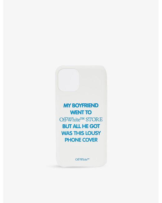 Off-White c/o Virgil Abloh Blue My Boyfriend Graphic-print Iphone 11 Pro Phone Case