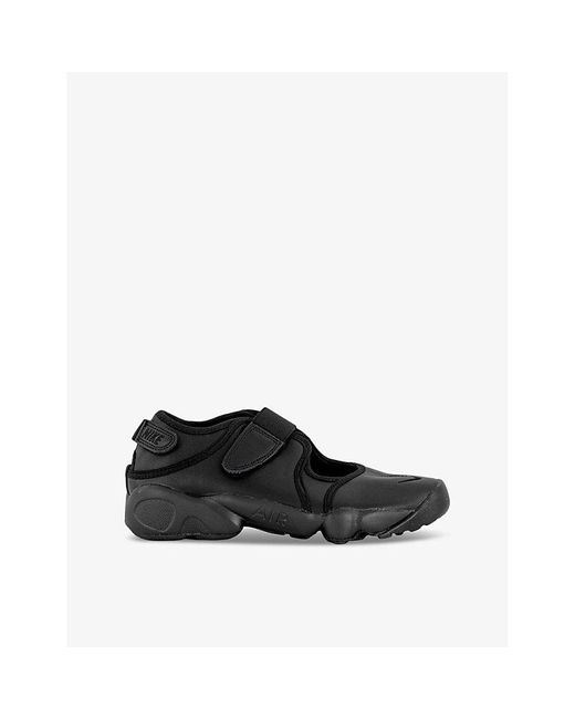 Nike Black Air Rift Logo-Embroidered Mesh Low-Top Trainers