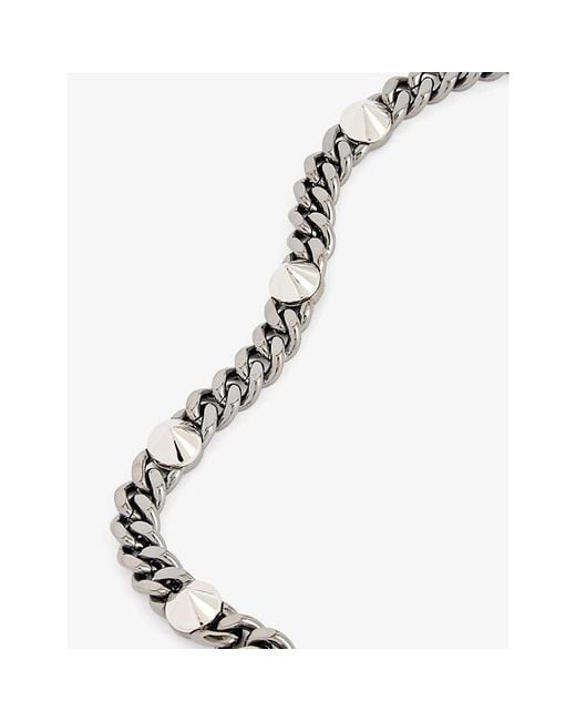 Vivienne Westwood Metallic Elettra Stud-embellished Brass Necklace for men