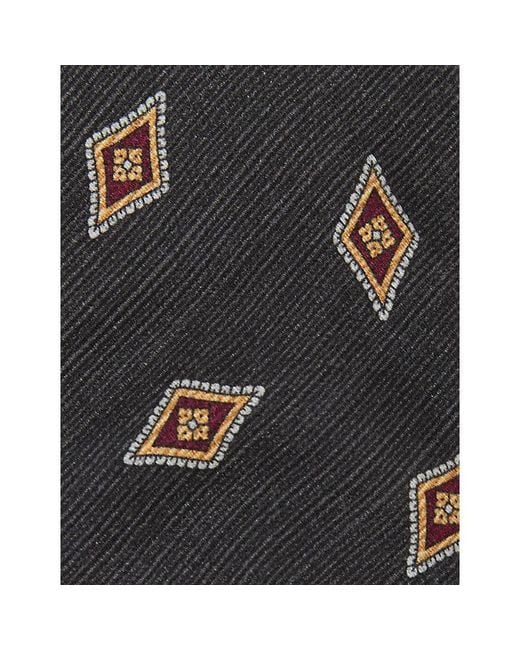 Reiss Black Decio Silk Tie for men