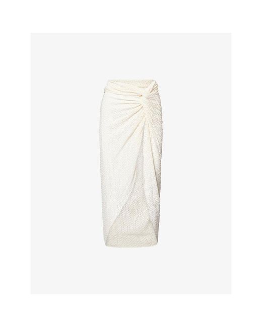 Cheap Monday White Andros Knotted Crochet Sarong
