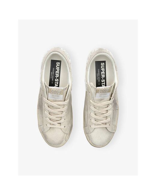 Golden Goose Deluxe Brand Natural Super-Star Suede Trainers
