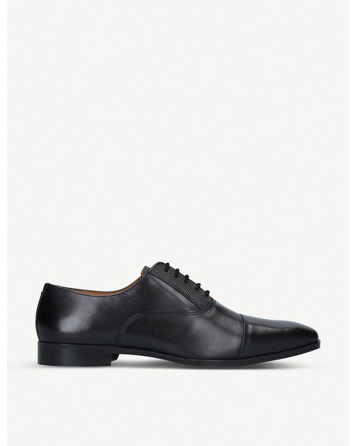 KG by Kurt Geiger Mens Black Sami Trimmed Leather Oxford Shoes 12 for men