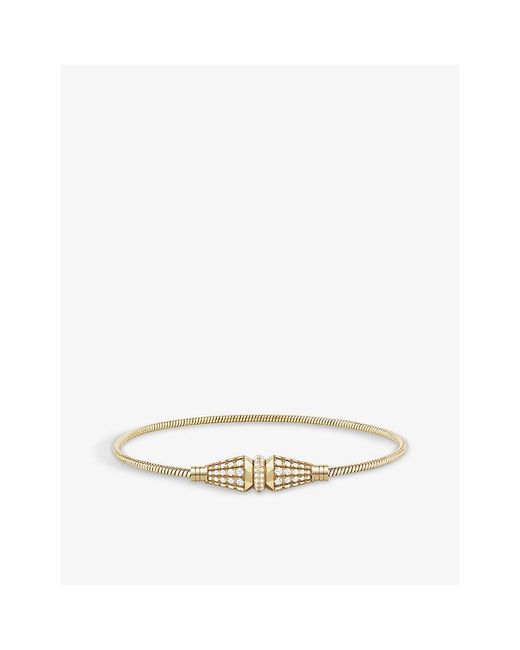 Boucheron Metallic Jack De Single 18Ct- And 1.76Ct Round Diamond Bracelet