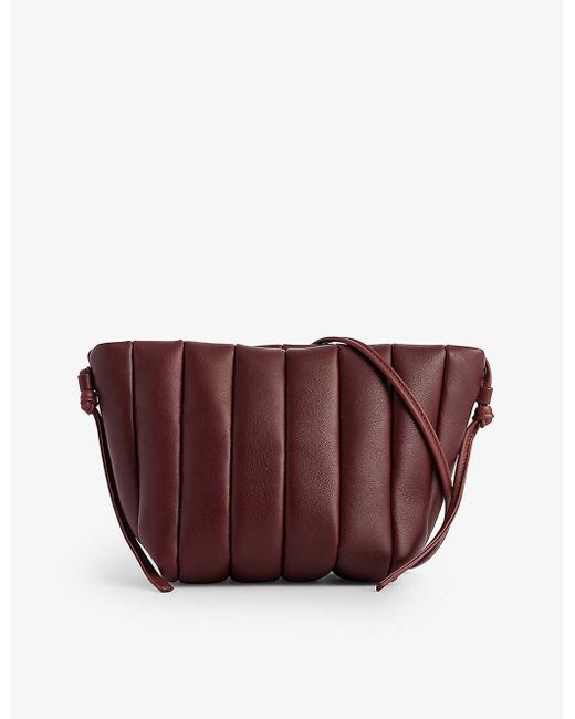 Maeden Purple Boulevard Quilted Leather Cross-body Bag