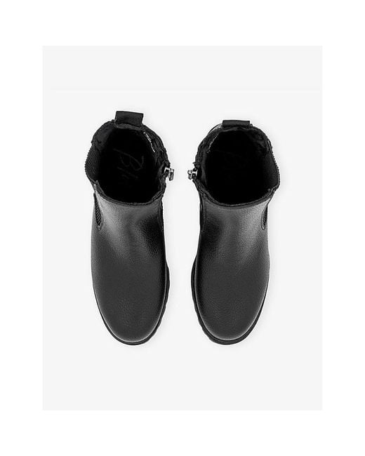 Blowfish Black Leven Faux-Leather Chelsea Boots