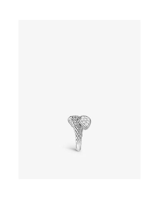 Boucheron White Serpent Bohème Toi Et Moi 18Ct- And Diamond Ring