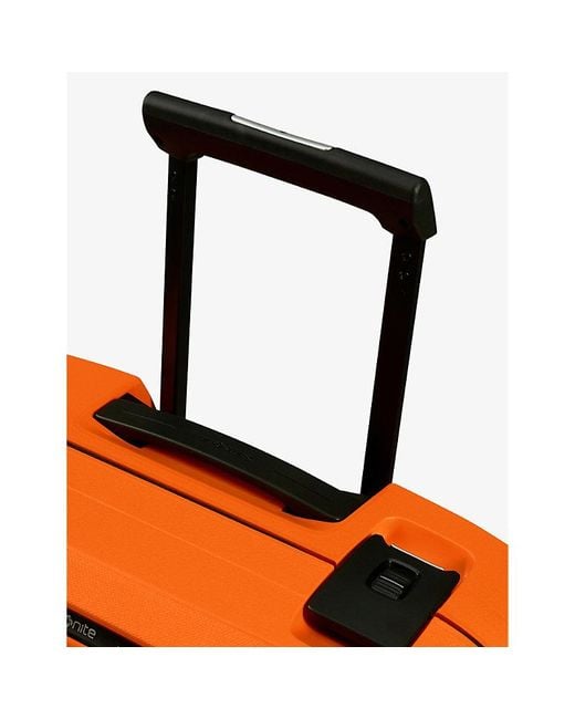 Samsonite Orange Essens Spinner Hard Case 4 Wheel Recycled-polypropylene Cabin Suitcase 55cm