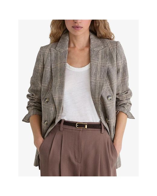 Reiss Brown Iris Suede Belt