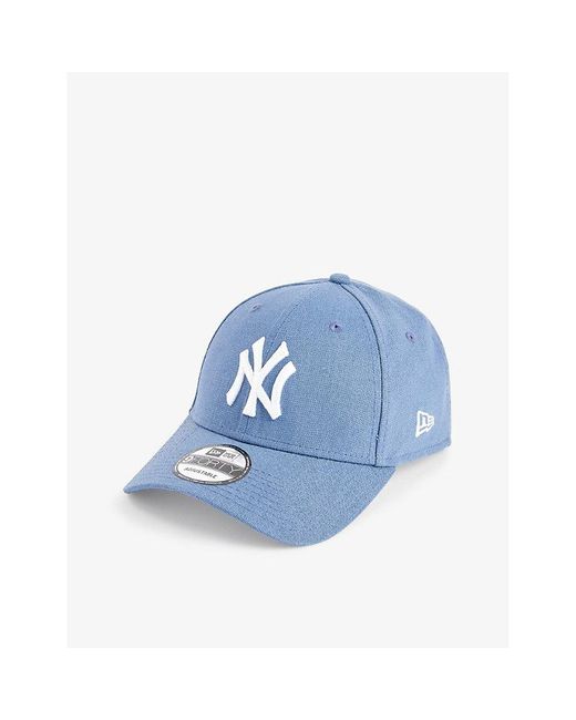 KTZ Blue 9forty New York Yankees Woven Cap for men