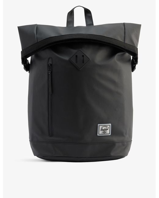Herschel Supply Co. Roll Top Recycledpolyester Backpack in Black Lyst