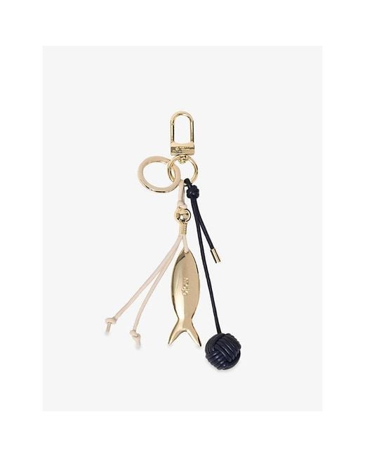 Maje Metallic Nautical Leather Charm