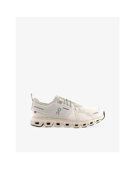 On Shoes White Cloud 6 Waterproof Mesh Trainers