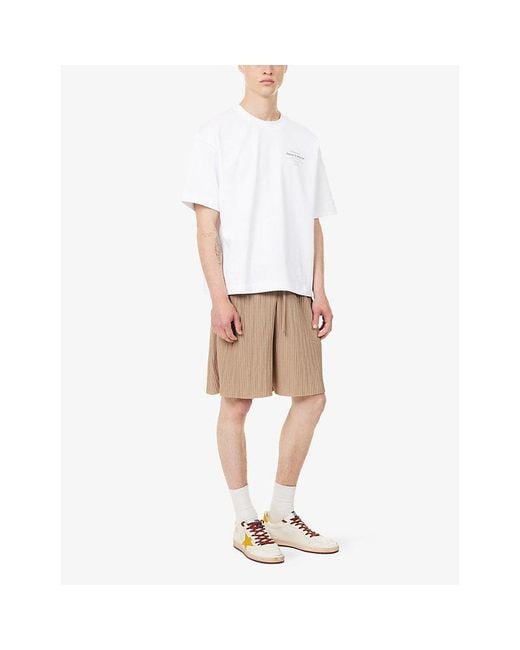 The Couture Club White Beach Club Graphic-Print Cotton T-Shirt for men