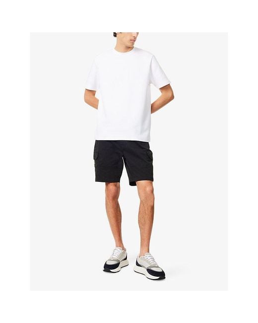 Arne White Everyday Luxe Slim-Fit Cotton-Blend T-Shirt for men