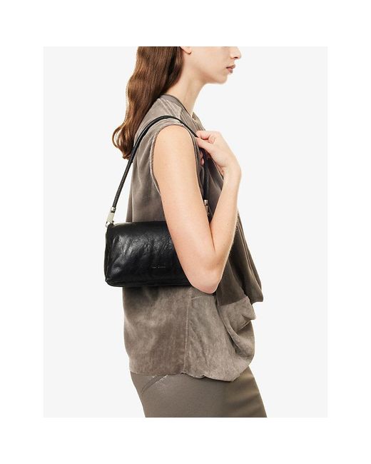 Rick Owens Black Pillow Leather Shoulder Bag