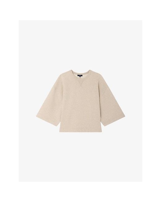 Soeur Natural Iksan Relaxed-Fit Cotton And Linen Sweatshirt