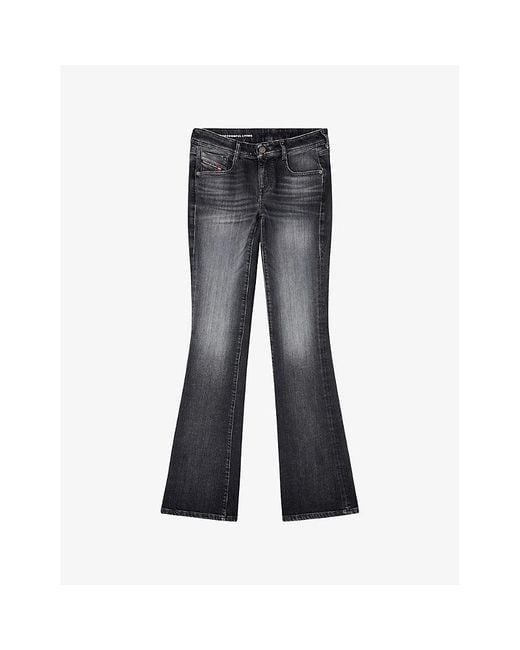 DIESEL Gray 1969 D-Ebbey Boot-Cut Denim Jeans