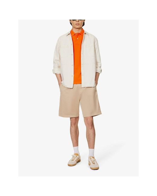 Polo Ralph Lauren Orange Embroidered-logo Regular-fit Cotton-piqué Polo Shirt for men
