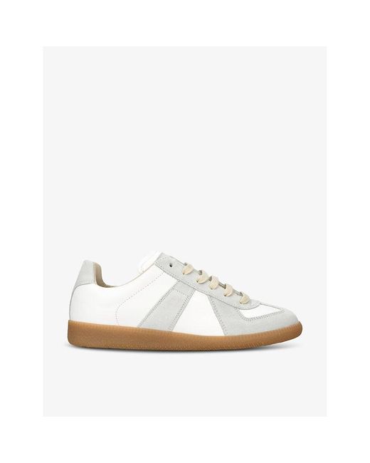 Maison Margiela White Replica Leather Low-top Trainers