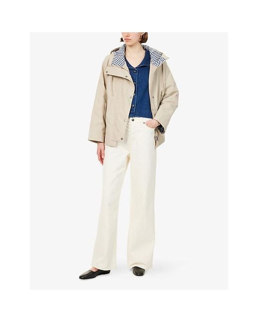 Barbour Natural Kingswood Hooded Cotton-Blend Jacket