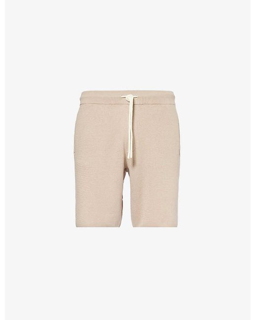 PAIGE Natural Coyne Relaxed-fit Cotton And Linen-blend Shorts for men