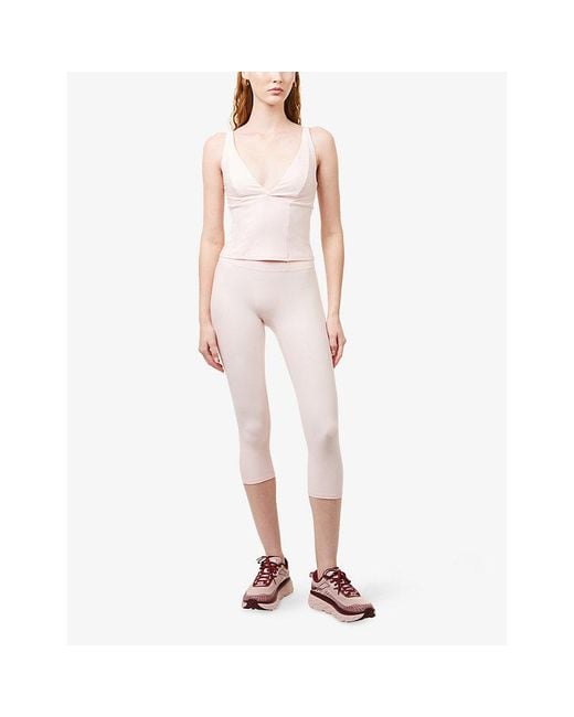 Cheap Monday Pink Glacier V-Neck Stretch-Jersey Tank Top