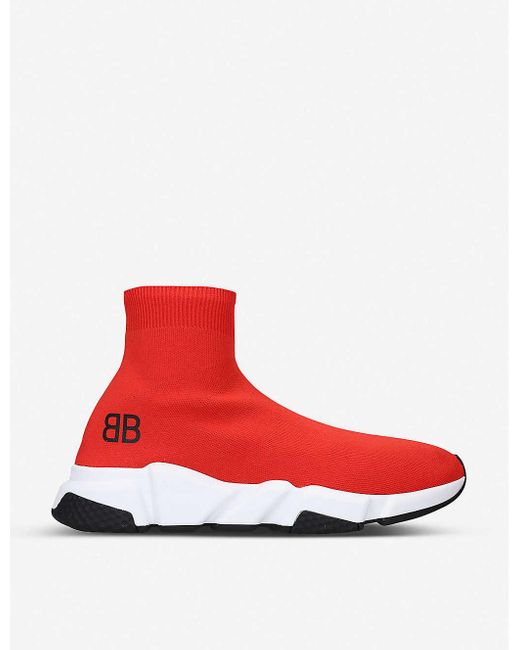 red speed trainer balenciaga