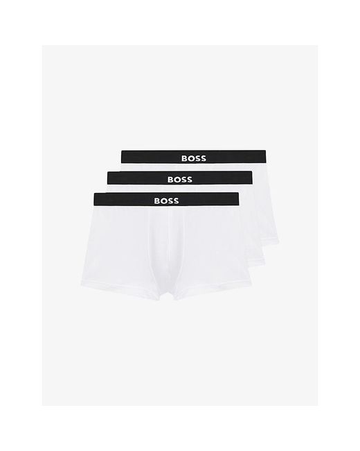 Boss Black Branded Woven Trainers for men