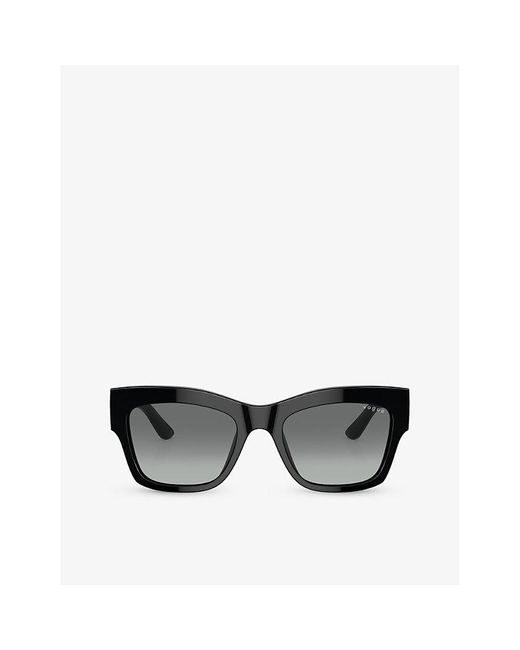 Vogue Black Vo5524s Pillow-frame Acetate Sunglasses