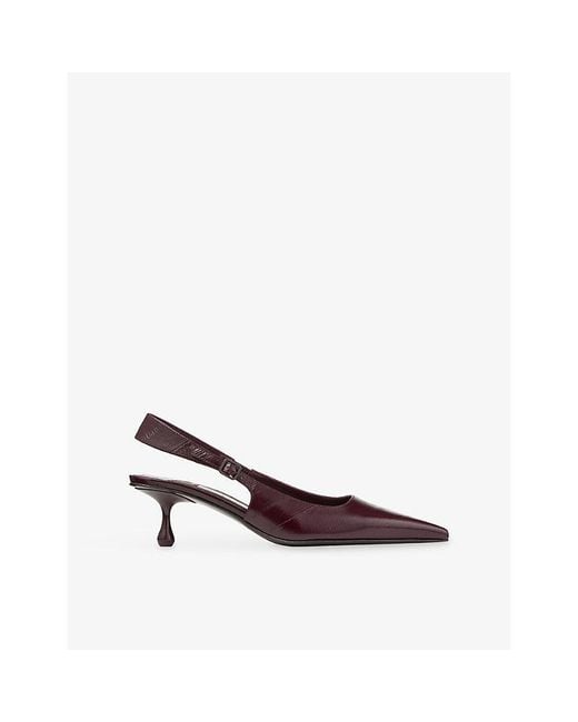 Jimmy Choo Multicolor Amel 50 Leather Slingback Heels