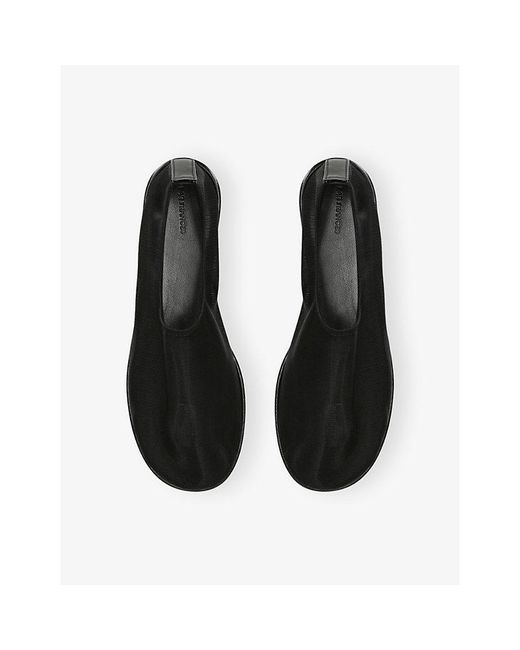 Dear Frances Black Balla Sock Mesh Flats