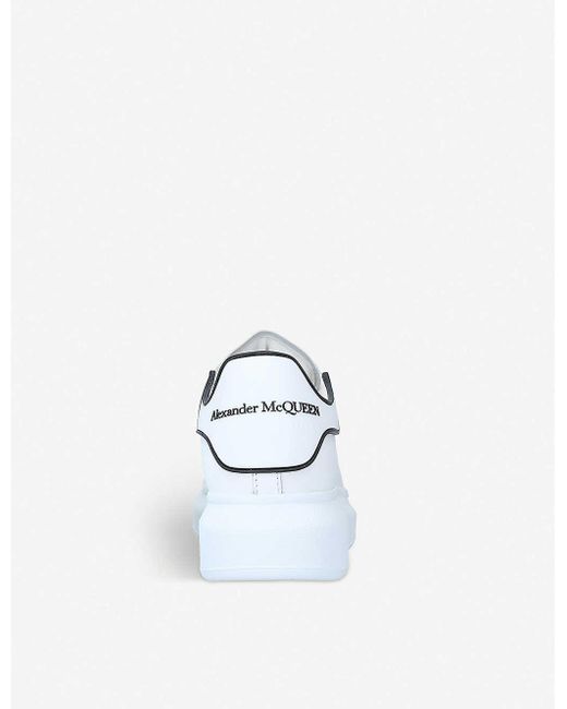 alexander mcqueen runway leather platform trainers