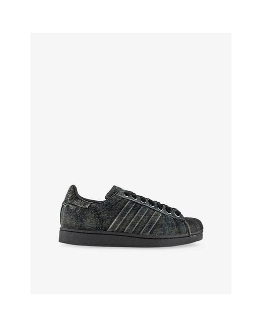 Adidas Black Superstar Ii Leather Trainers for men