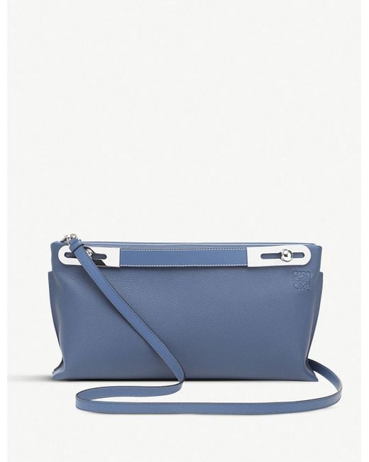 Loewe Ladies Varsity Blue Missy Leather Bag