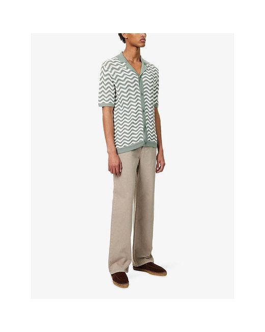 Raith Multicolor Serenita Graphic-Pattern Knit Shirt for men