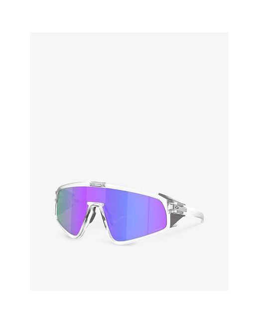 Oakley Purple Oo9404 Latch Shield-frame Acetate Sunglasses