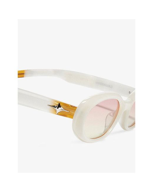 Gentle Monster Multicolor Bandoneon S Wc6 Oval-frame Acetate Sunglasses