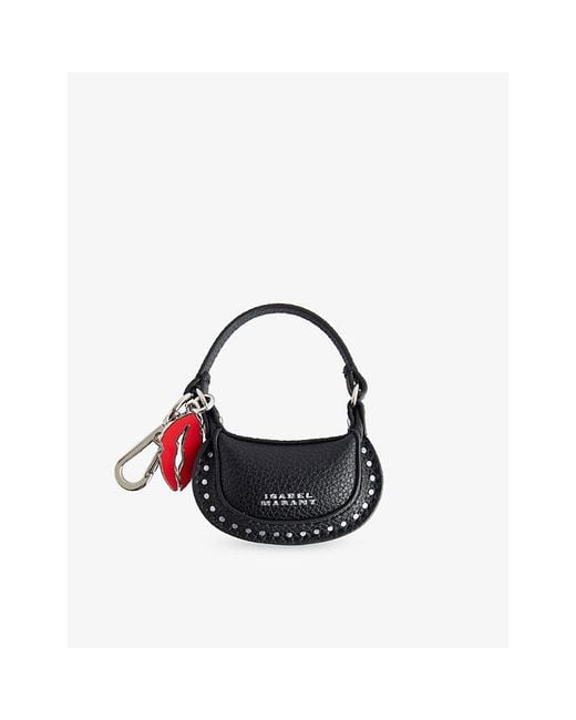 Isabel Marant Black Bag Leather Key Ring