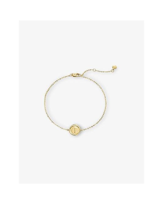 Monica Vinader White Mini Initial I Stamp 14Ct- Bracelet