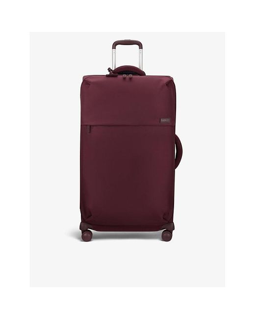 Lipault Purple Plume Very Long Nylon Suitcase