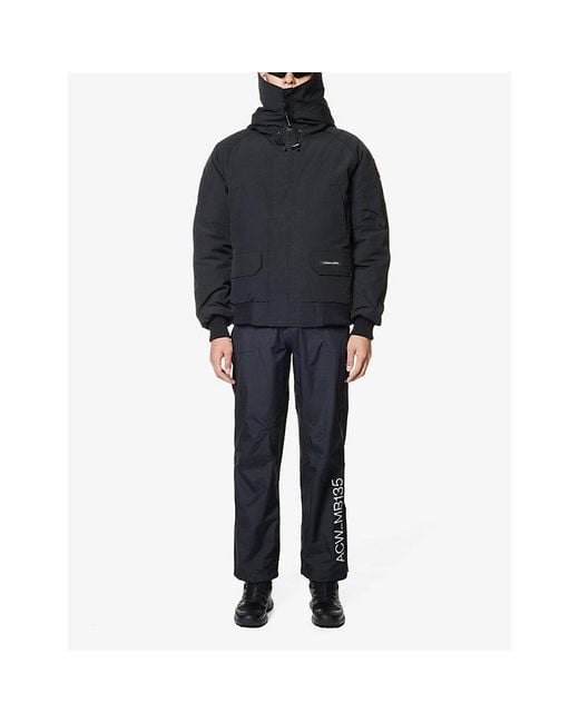Canada Goose Blue Chilliwack Funnel-Neck Shell-Down Bomber Jacket for men