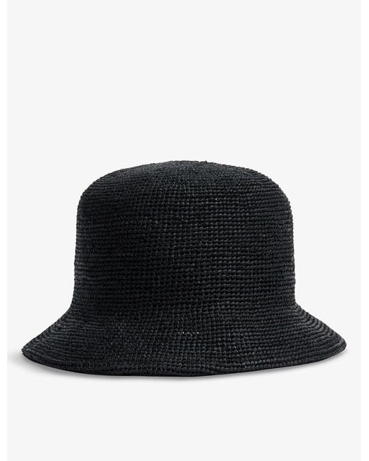Lack of Color Inca Straw Bucket Hat in Black Lyst