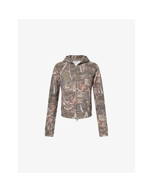 Jaded London White Woodland Mini Monster Camouflage Cotton-Jersey Hoody