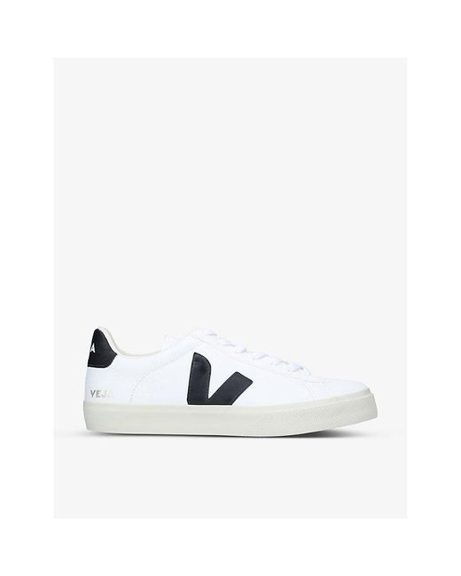 Veja White Campo Leather And Coated-canvas Low-top Trainers for men