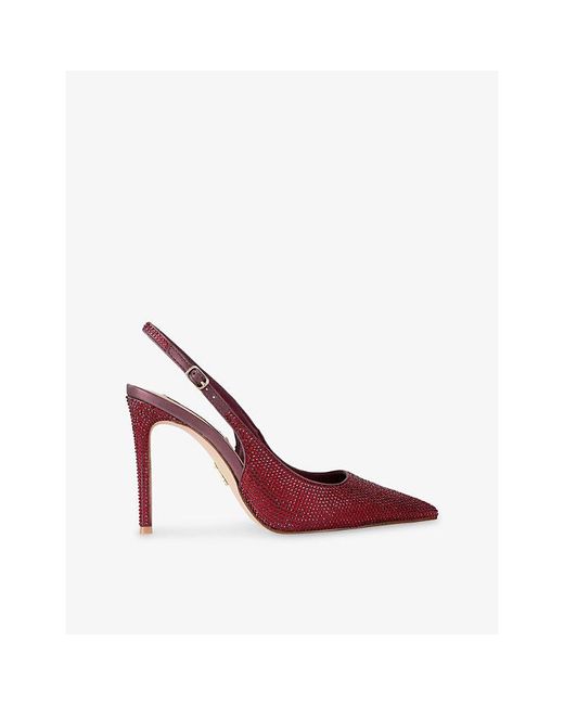 Steve Madden Red Tremble Woven Slingbacks