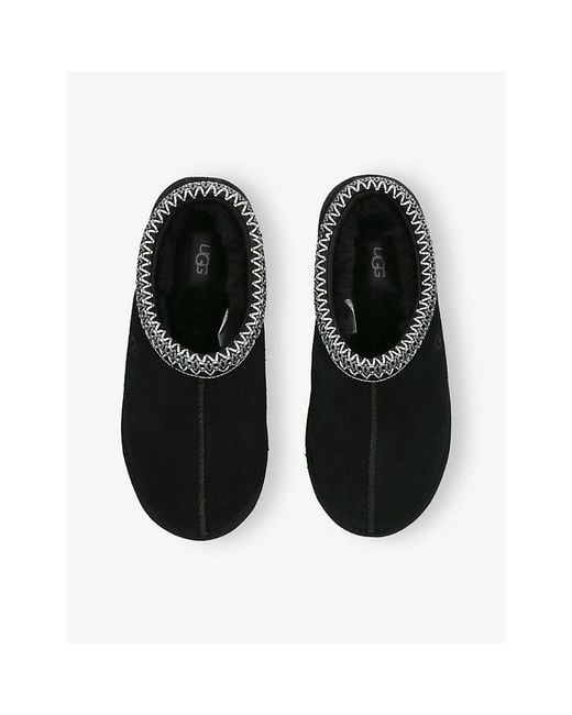 Ugg Black Tasman Ii Suede Slippers