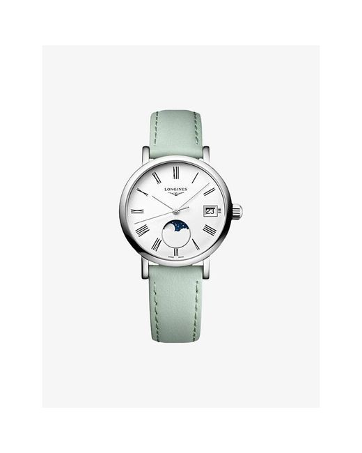 Longines Metallic L4.330.4.11.0 Elegant Collection Moonphase Stainless-Steel Quartz Watch