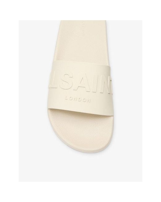 AllSaints Natural Biggy Rubber Slides